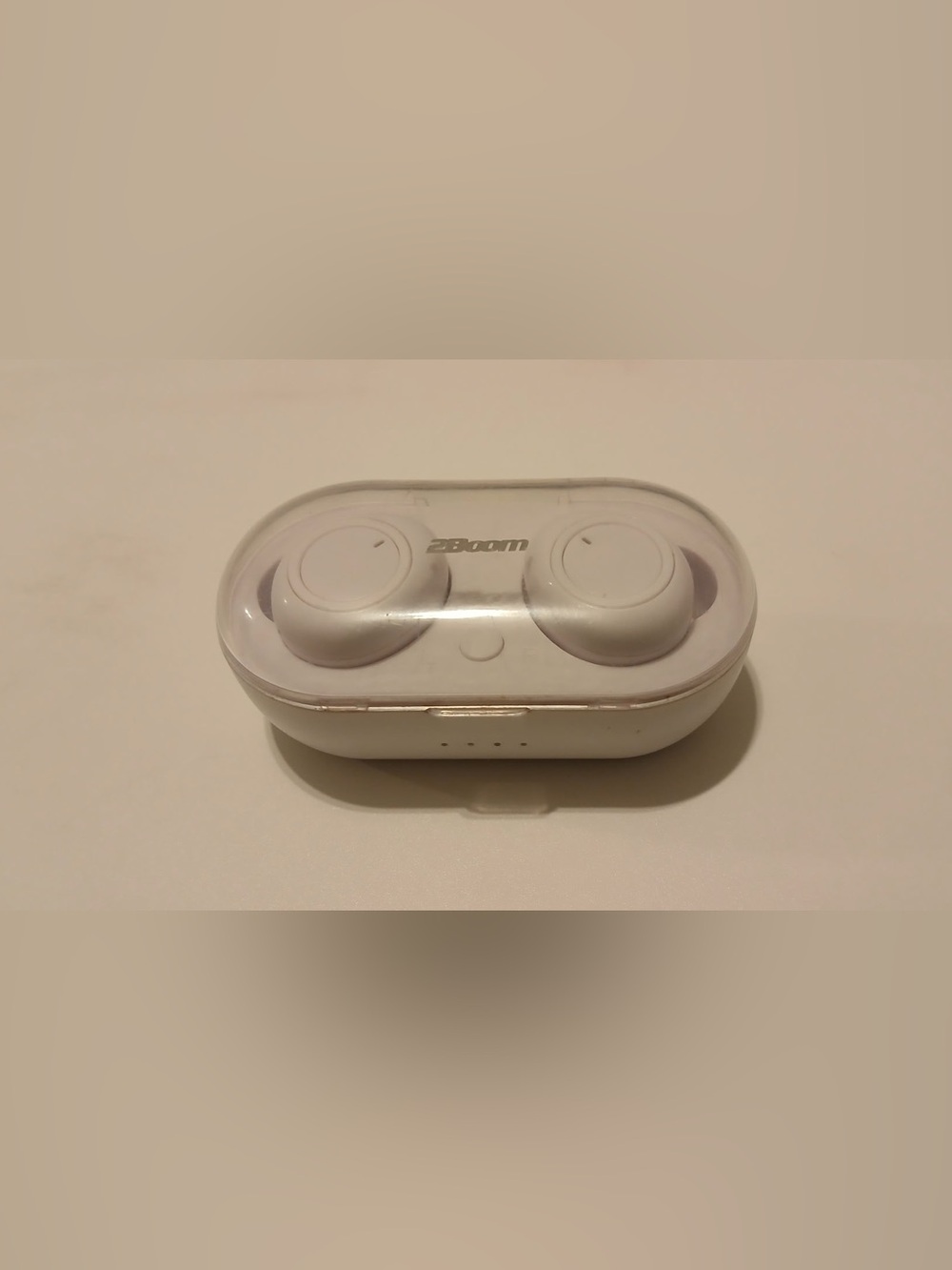 2Boom White True Wireless Earbuds with Charging Case